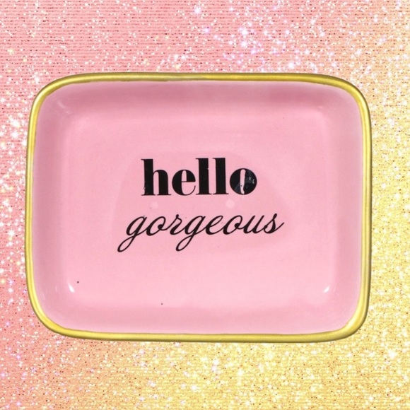 JEWELRY DISH / TRINKET TRAY - HELLO GORGEOUS - Picture 3 of 3